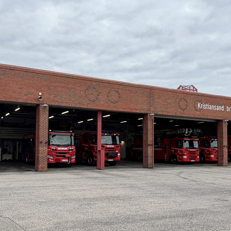 Kristiansand Brann og Redning satser på sikkerhet, INVISIO rulles ut til både heltids- og deltidsstasjoner.
