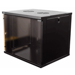 Deltaco 19" skap sort - 9U