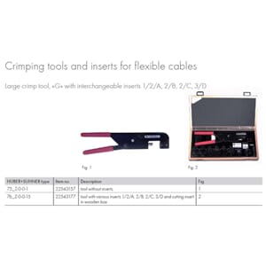 75 Z-0-0-1 H+S Crimp tool