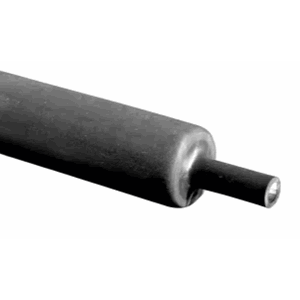 Krympeslange 3:1 sort halogen fri med lim 18mm 100cm