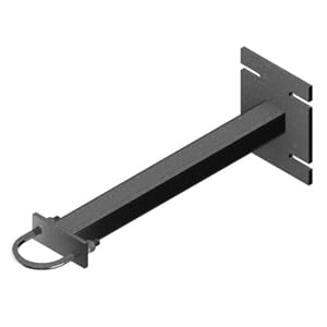 Wall mount 50x50 L=500, for Ø76 rør