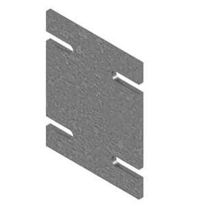Montasjeplate for veggbrankett 200x160x8mm