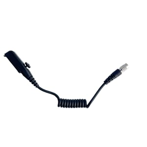 ProEquip PRO-2x PTT Box Short Cable - Hirose 6-pin - Sepura Rev Con. 15 cm spiralkabel