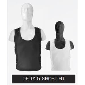 Delta-5 Dual Pocket Short Body (No Zip) - White