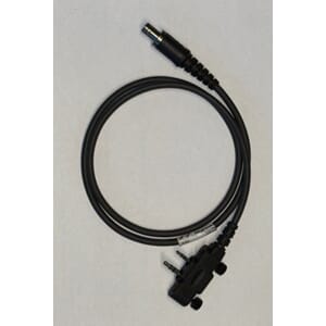 Com Cable - CC01 - 2.5mm + 3.5mm Dual Plug (Icom IC-F1000) - Black - 800mm