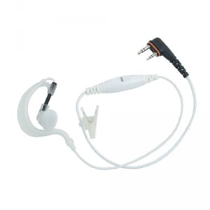 ProEquip PRO-P240LP White headset with inline mic & C-Shell,