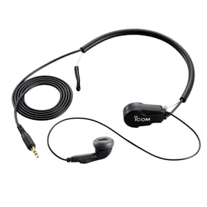 Icom HS-97 Eearphone with throat-mic